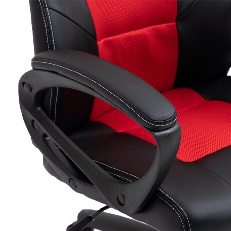 Silla Gamer Ergonómica Giratoria Altura Regulable Posabrazos Negro/rojo