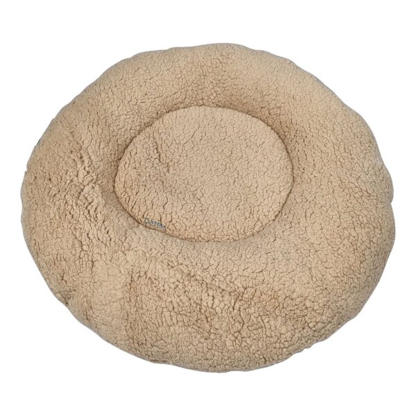 Cama Colchon Perro Gato Grande Redondo Puff Comodo 60 Cm Color Variante Beige