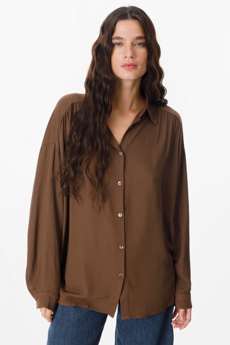 Camisa Botanica Chocolate