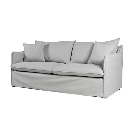 Sofá Snow con Funda - Tela Rústica - 2,5 cuerpos 1474 (Gris claro)