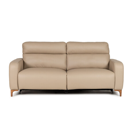 Sofa Hush - Cuero Básico - 2 cuerpos 1001 (Beige)
