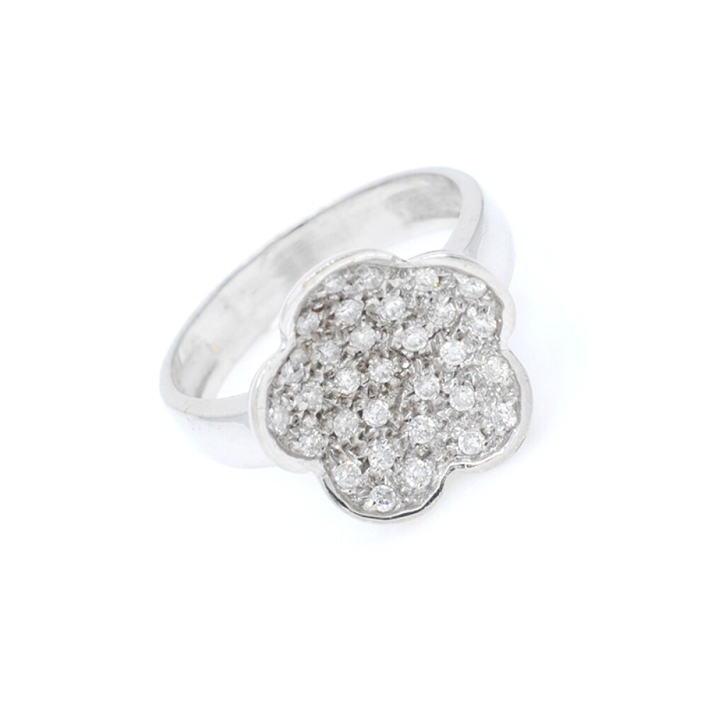 Anillo Oro Blanco 18K Y Brillantes. Anillo Oro Blanco 18K Y Brillantes.