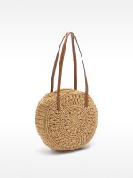 Bolso Shopper Efecto Rafia natural
