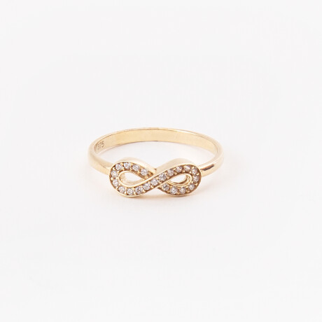 Anillo Infinity Gold Circonias - Oro 10k Anillo Infinity Gold Circonias - Oro 10k