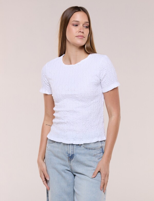 Blusa Smocked BLANCO