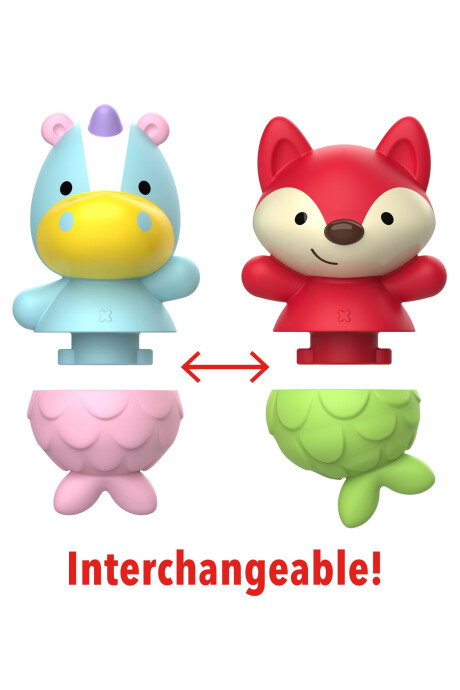 Juego de baño sirenas con colas intercambables Sin color