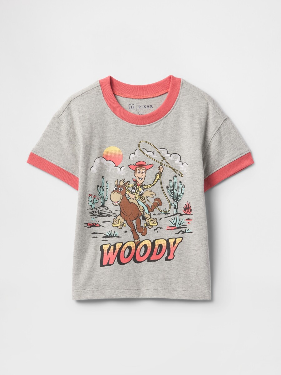 Remera Gráfico Toy Story Toddler Niño - Light Heather Grey 