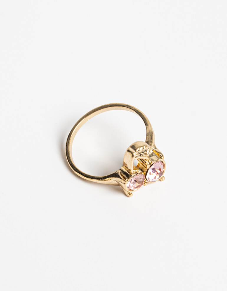 Anillos Chicos Special Price Anillo Metal Con Charm - Dorado