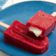 Molde para paletas rellenas 4 pzs ROJO