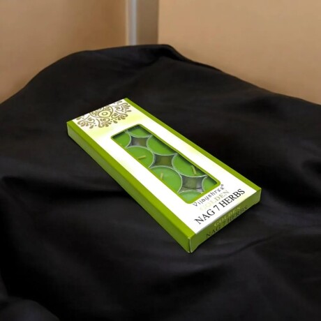 Pack Velas Aromáticas x10 Viajyshree Golden Nag 7 Herbs