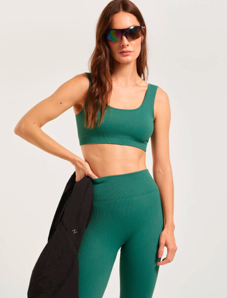 TOP DEPORTIVO SIN COSTURA VERDE