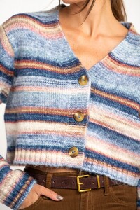 Cardigan Multi Azul