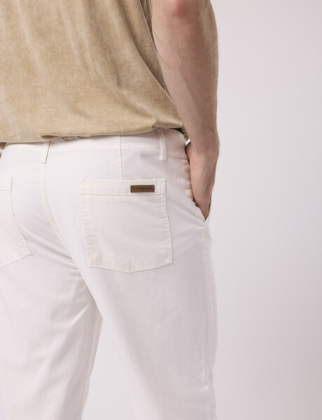 Pantalon lino crudo