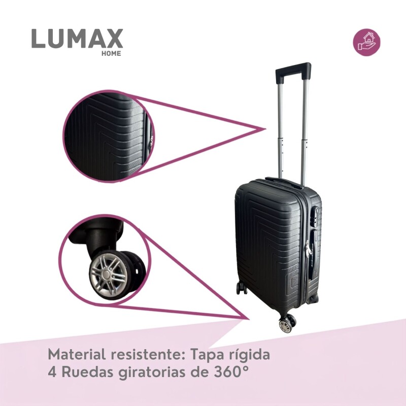 Valija Carry-on de mano Rígidas Con Organizadores Negro