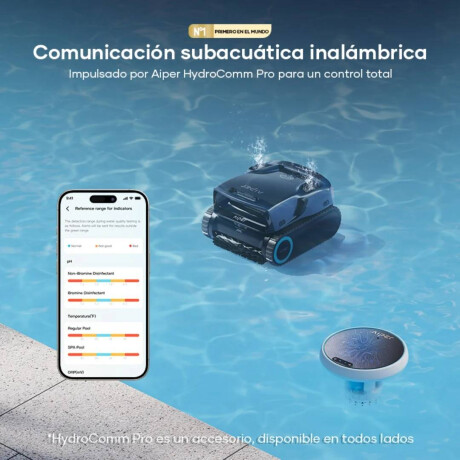 Limpiador Robot de piscina X1 Pro Max inalambrco negro/azul