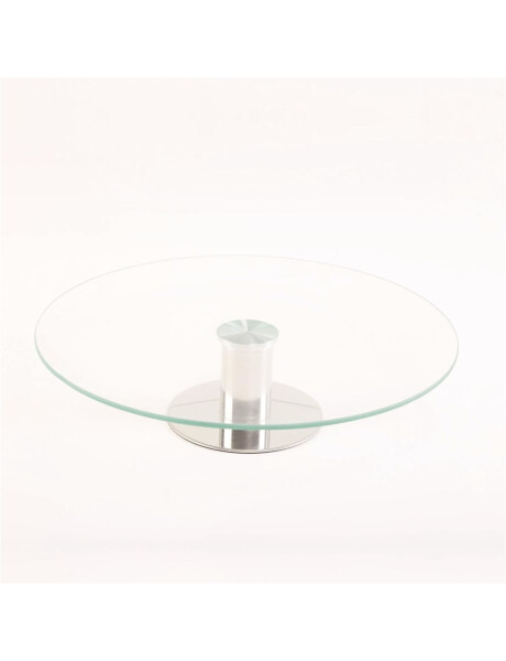 SOPORTE P/TORTA GIRATORIO VIDRIO/METAL D30CM SOPORTE P/TORTA GIRATORIO VIDRIO/METAL D30CM