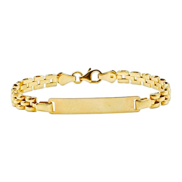 Pulsera Identidad Pantera-Oro bajo-Sin Piedra-PU8013 sinpiedra