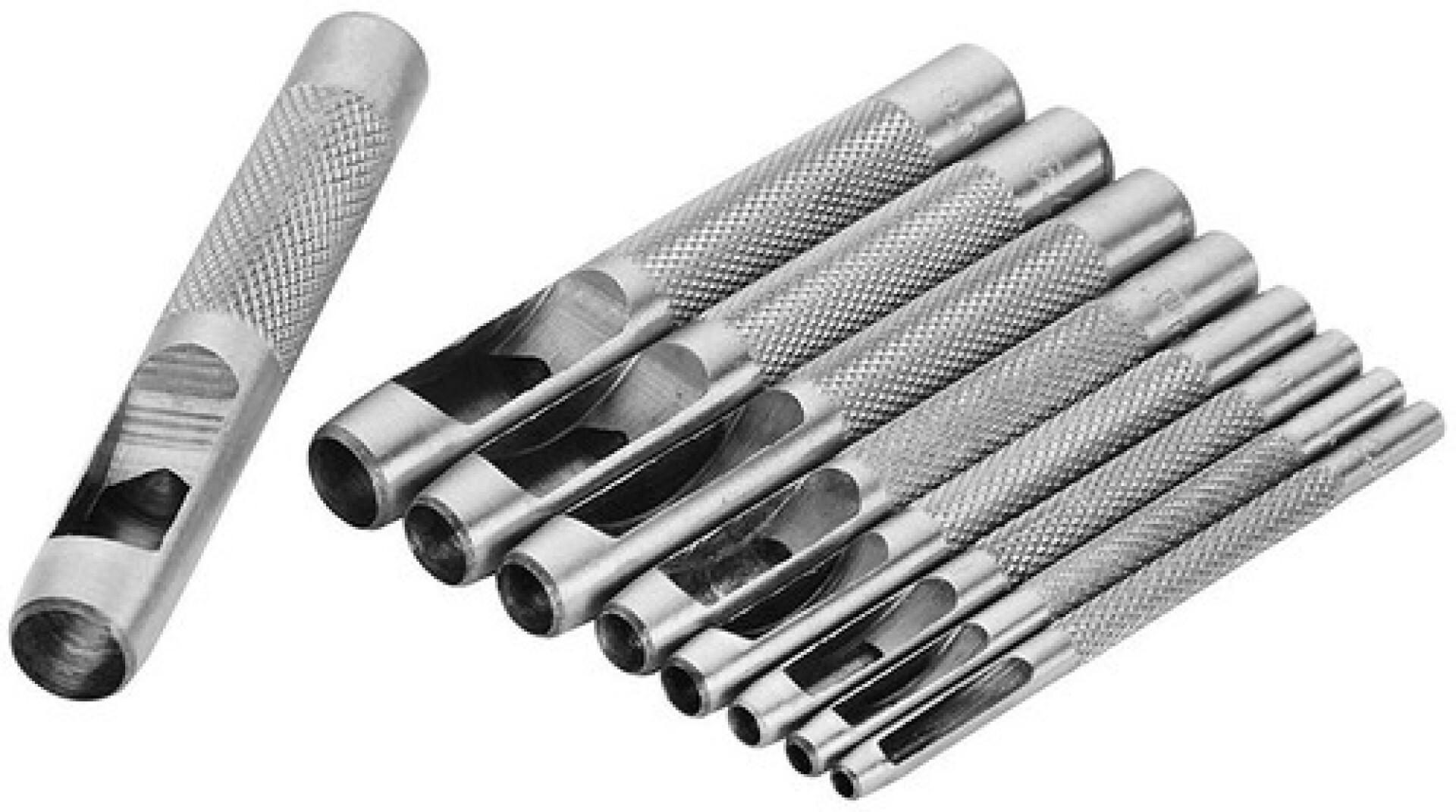 TOLSEN JUEGO DE SACABOCADOS INDUSTRIAL 9 PIEZAS 
