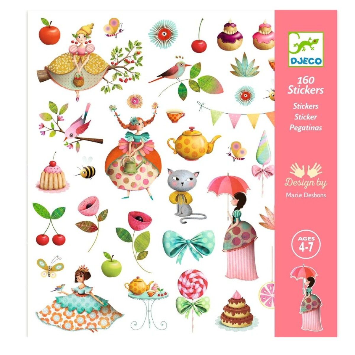Stickers Djeco Pack 160 Pegatinas 