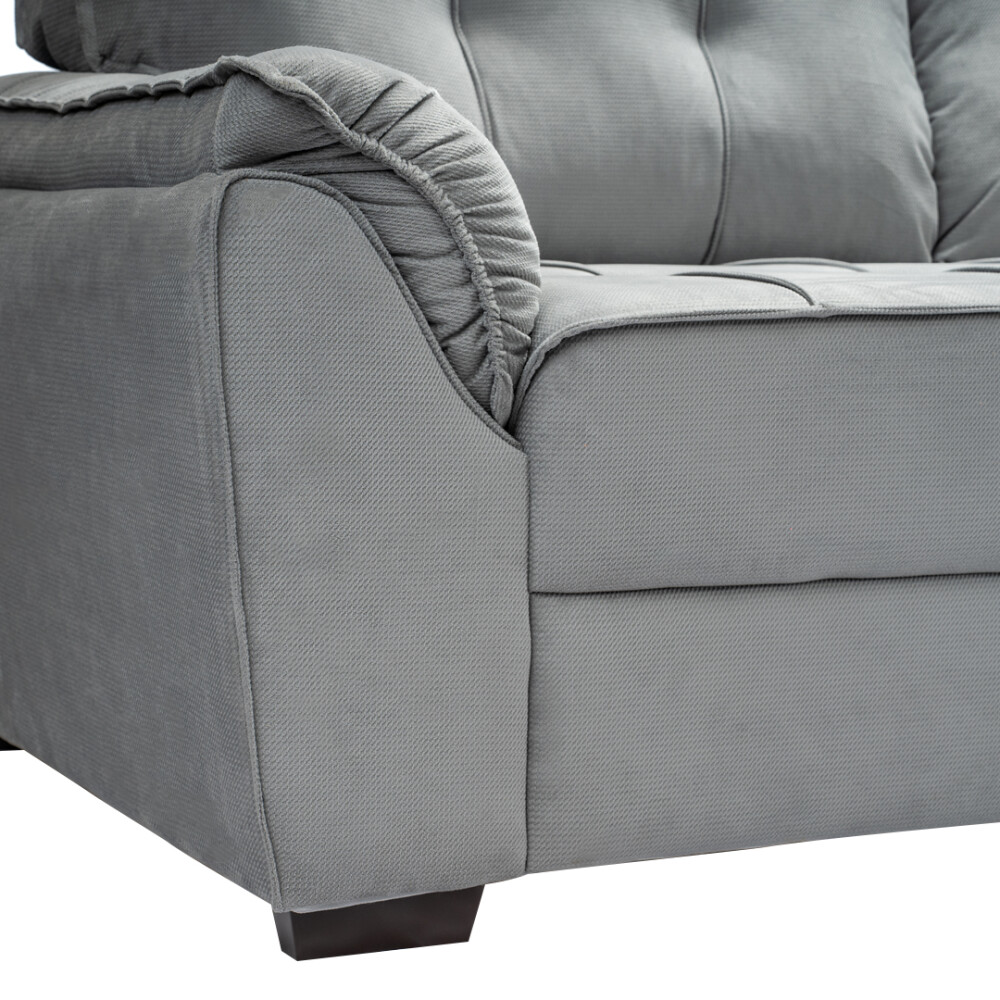 Sillón 3 Cuerpos Montana - Alcohol clean Gris