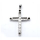 Cruz En Oro 18K Blanco Y Brillantes. Cruz En Oro 18K Blanco Y Brillantes.
