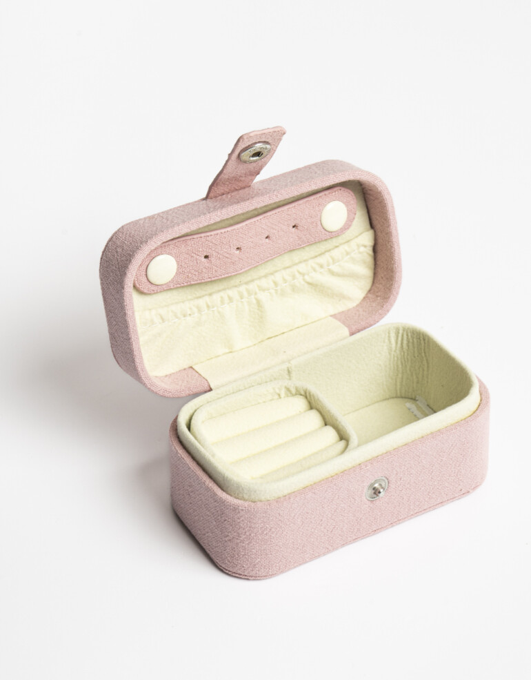 Porta Cosméticos Organizadores Organizador De Bijou Con Solapa - Rosa Claro