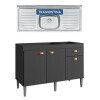 Bajo Mesada Mueble Cocina 3puertas 1cajón 120cm Con Pileta Bajo Mesada Mueble Cocina 3puertas 1cajón 120cm Con Pileta