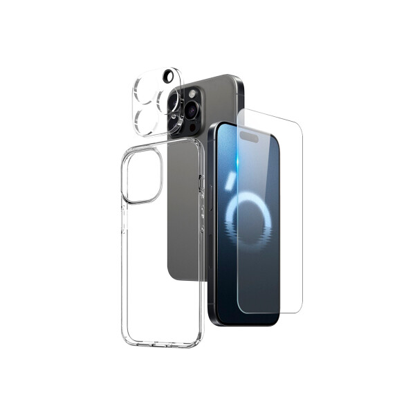 Kit de protección 3 en 1 para iPhone 16 Pro Max Kit De Protección 3 En 1 Para Iphone 16 Pro Max