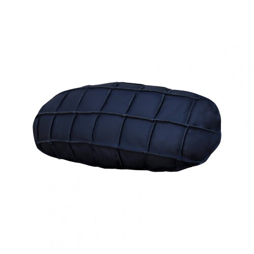 Almohadón Cuero - 56x35cm - oval chico Azul
