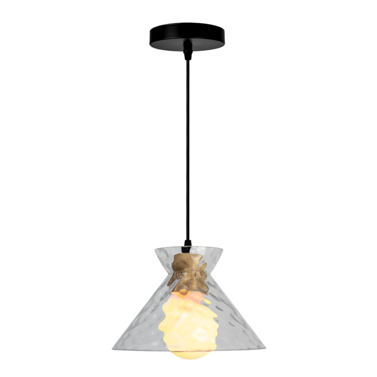 COLGANTE ACQUA 25CM E27 VIDRIO PUNTEADO 