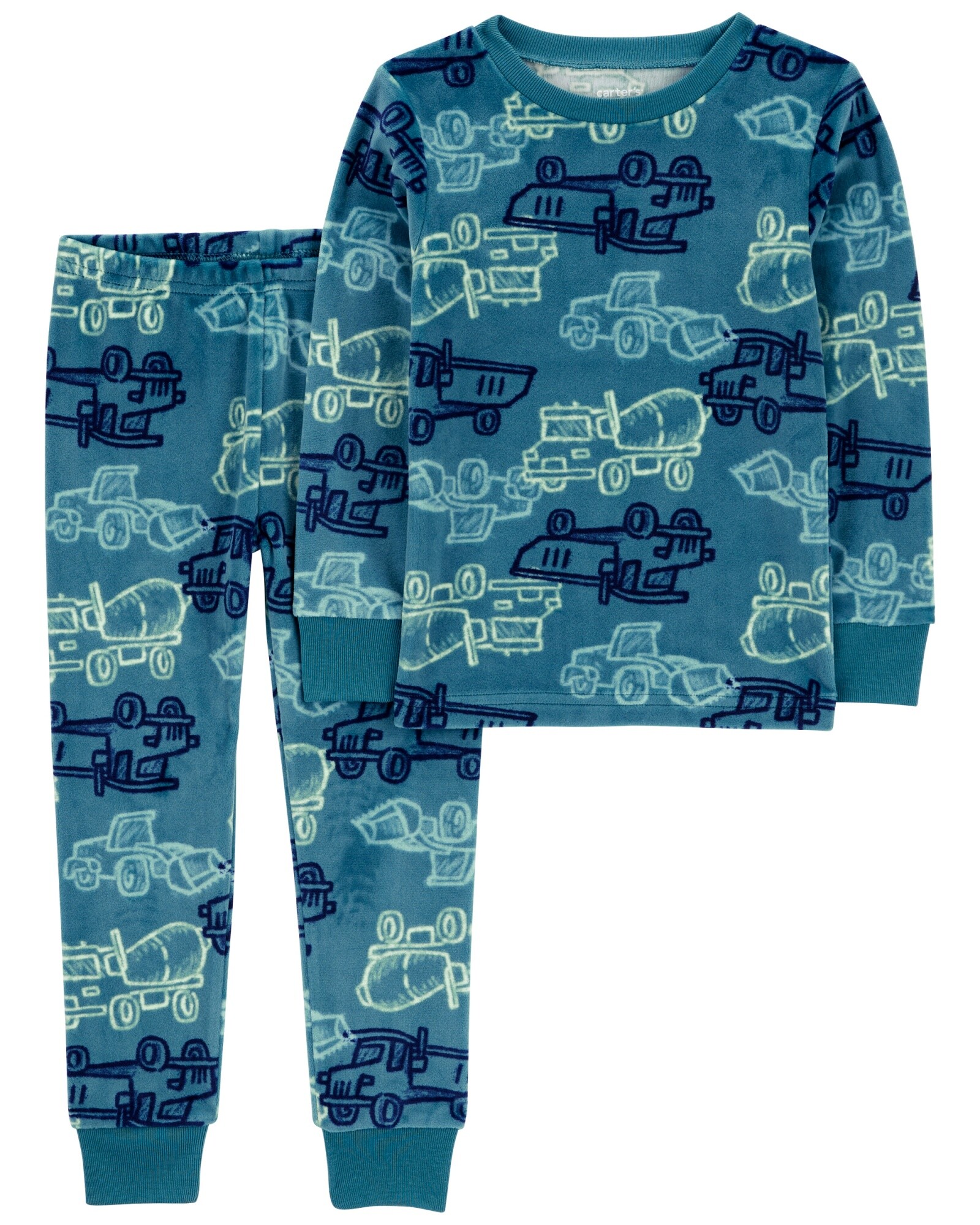 Pijama dos piezas de micropolar, diseño constructor Sin color