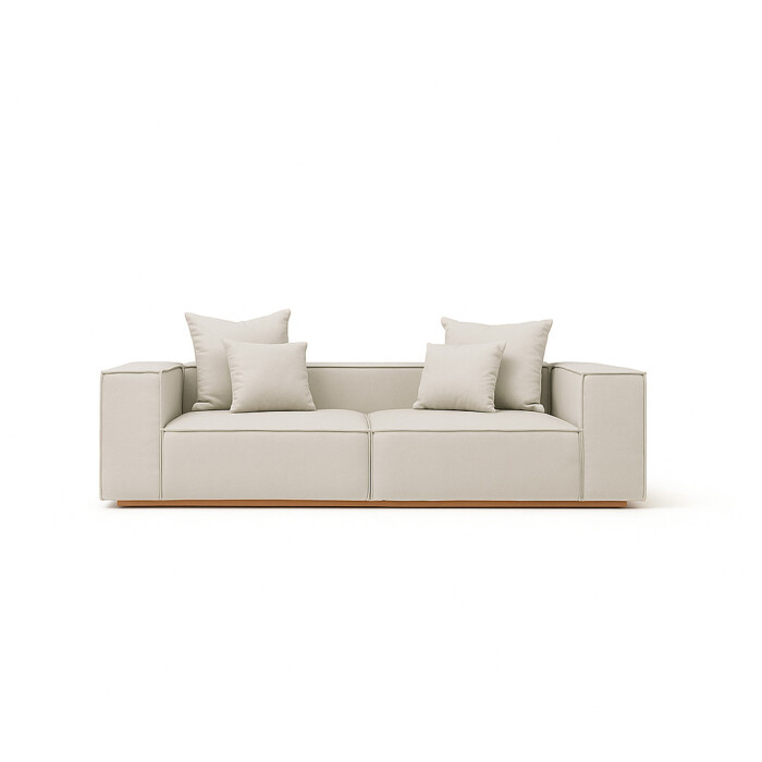Sillón Luciana 3 Cuerpos Beige