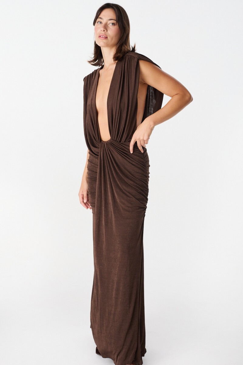 Vestido Largo Gia Chocolate