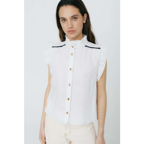 PRE VENTA BLUSA CEREZA Blanco