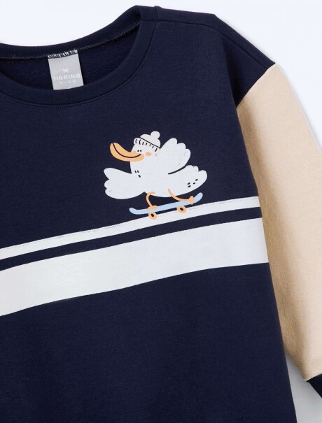 CONJUNTO INFANTIL ESTAMPADO AZUL