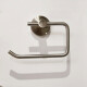 PORTA ROLLO METALICO DE BAÑO LINEA ROMA COLOR BRUSH NICKEL GRIS-BRUSHED NICKEL