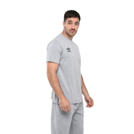 Remera Basik Gris/Melange/Negro