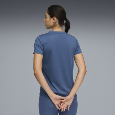 W TAD Ess.V Neck Tee 52589080 Azul
