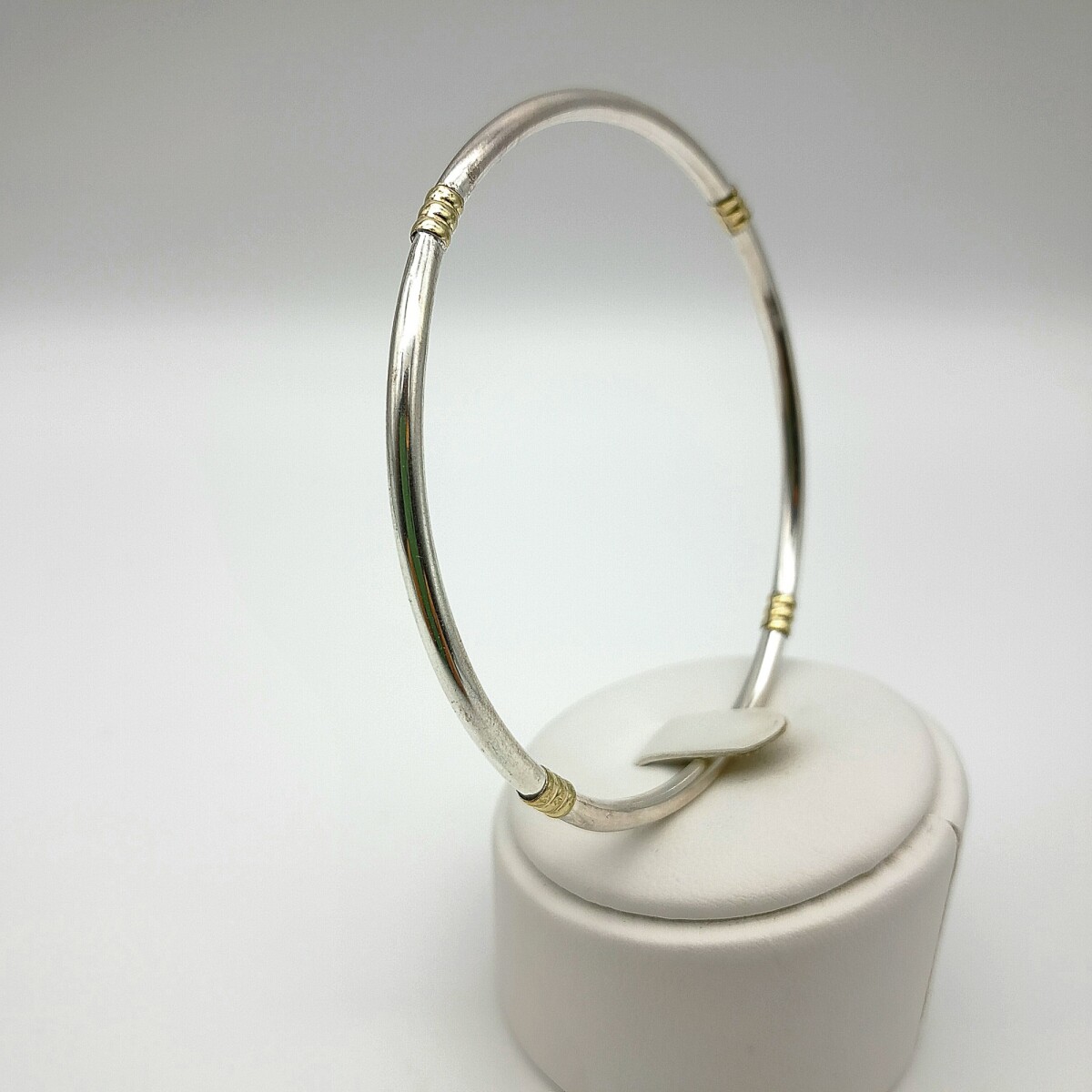Esclava de plata 925 y double en oro 18 ktes. 