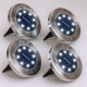 Set 4 Focos Luz Solar Farol Lampara Led Exterior Jardin Piso Set 4 Focos Luz Solar Farol Lampara Led Exterior Jardin Piso