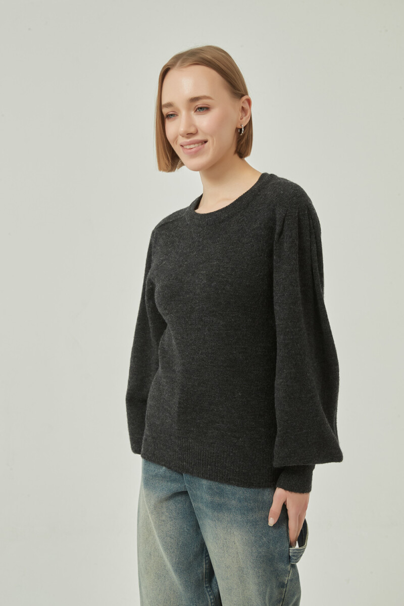Sweater Hange - Gris Melange Oscuro 
