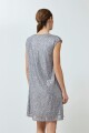 Vestido midi lentejuelas plateado