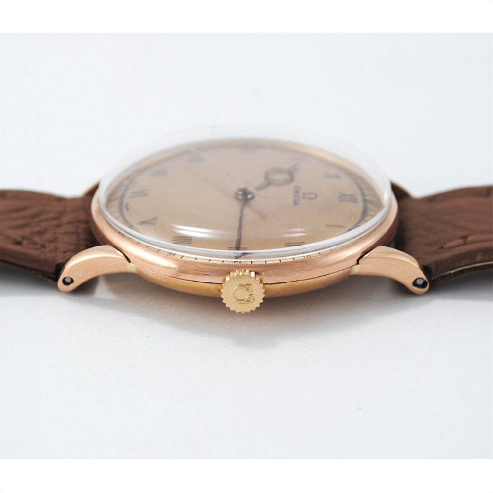 Omega Oro 18K Rosa 35 Mm Movimiento Manual Calibre R17.8 Sc. Año 1942 Omega Oro 18K Rosa 35 Mm Movimiento Manual Calibre R17.8 Sc. Año 1942