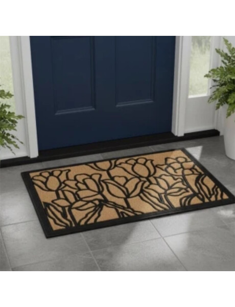 FELPUDO COCO/GOMA 40X60CM H.1CM TULIPANES FELPUDO COCO/GOMA 40X60CM H.1CM TULIPANES