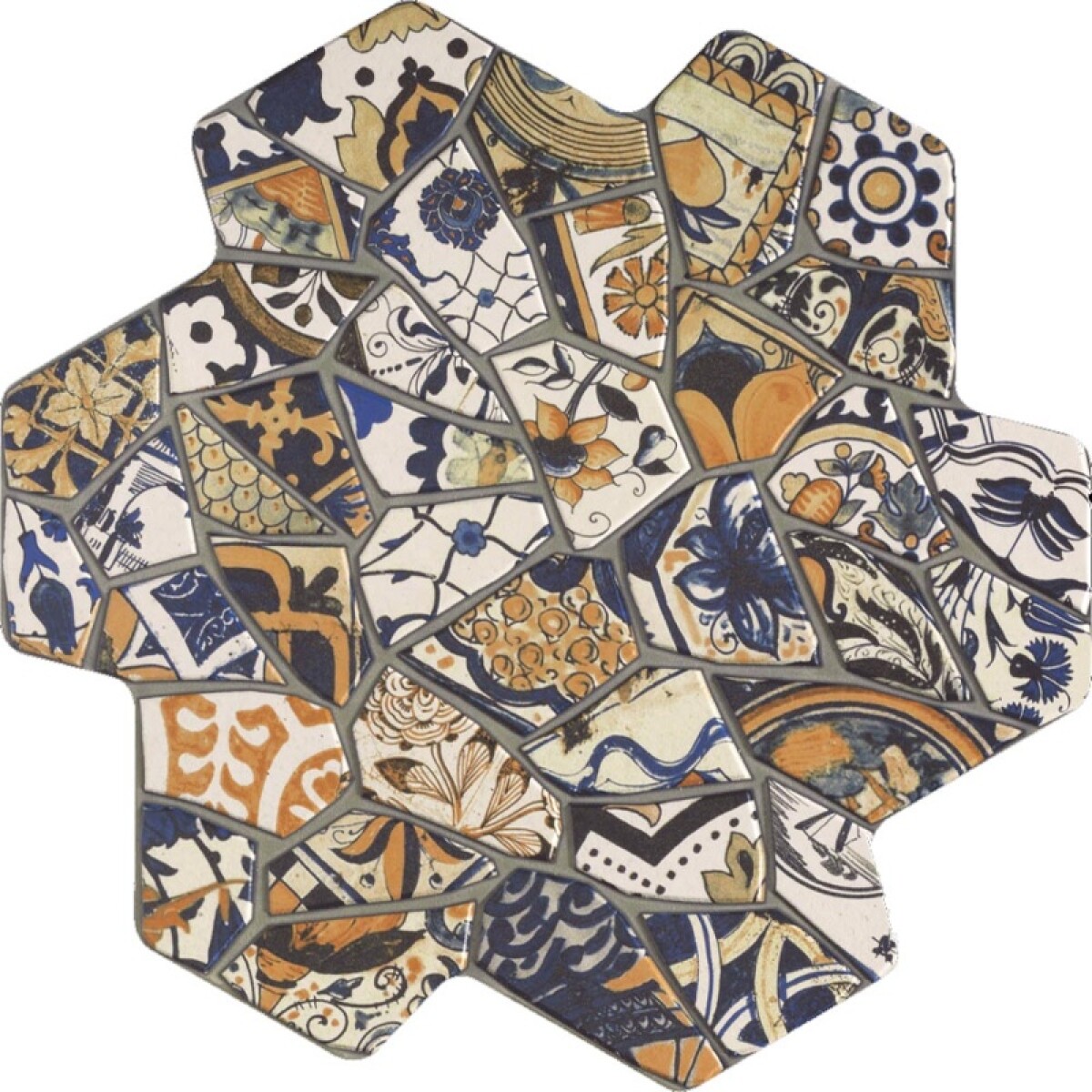 Porcelanato Decorado Toscana "a" 44.1x44.1 Cm 