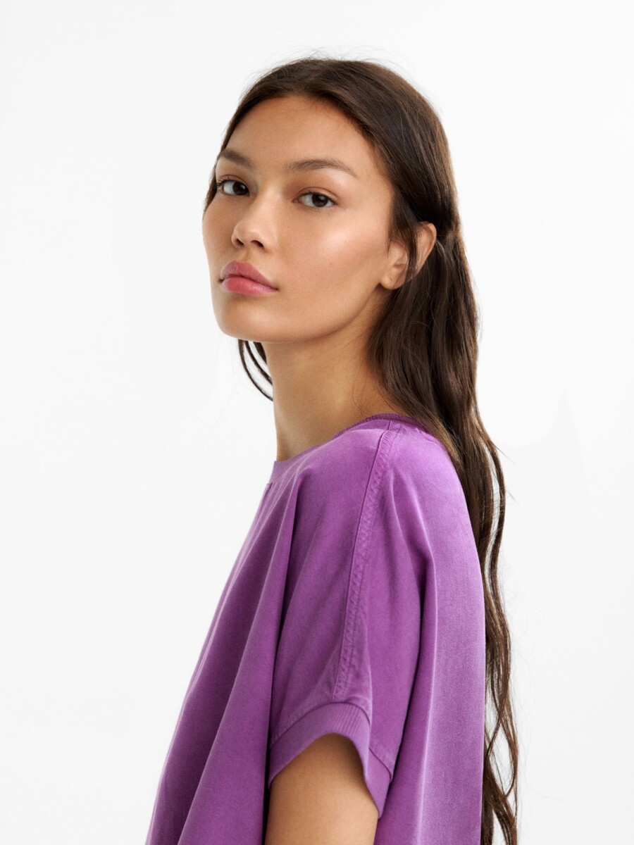 Camiseta 100 % Lyocell violeta
