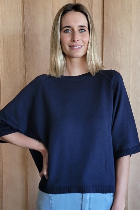 Buzo Kiwi Knitted Azul Marino