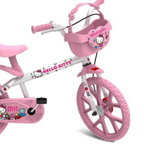 Bicicleta Rodado 14 Hello Kitty Con Canasto Y Ruedas Bicicleta Rodado 14 Hello Kitty Con Canasto Y Ruedas