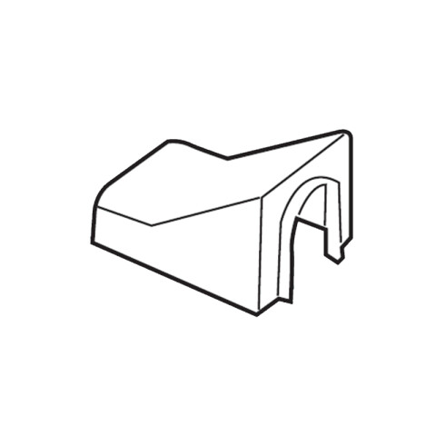 Adaptador blanco p/ducto 18x21mm ZO0310