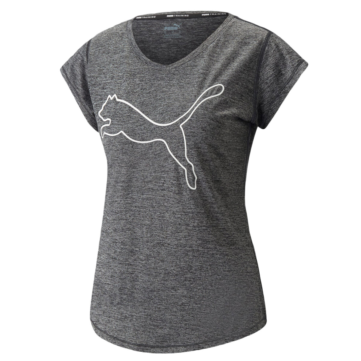 Remera de Mujer Puma Train Fav CAT - Negro - Blanco 